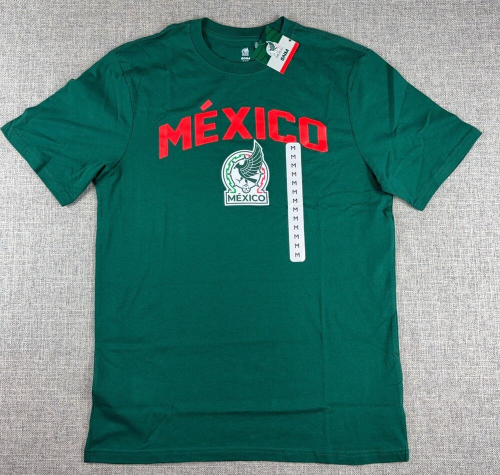 Mexico National Team Soccer T Shirt M NWT Green SNM El Tri Official Licensed FMF